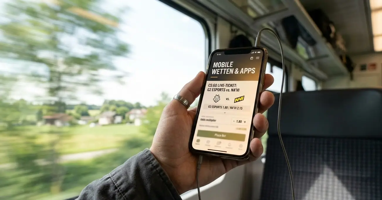 CS:GO Mobile Wetten mit Apps Browser und Live-Wetten unterwegs